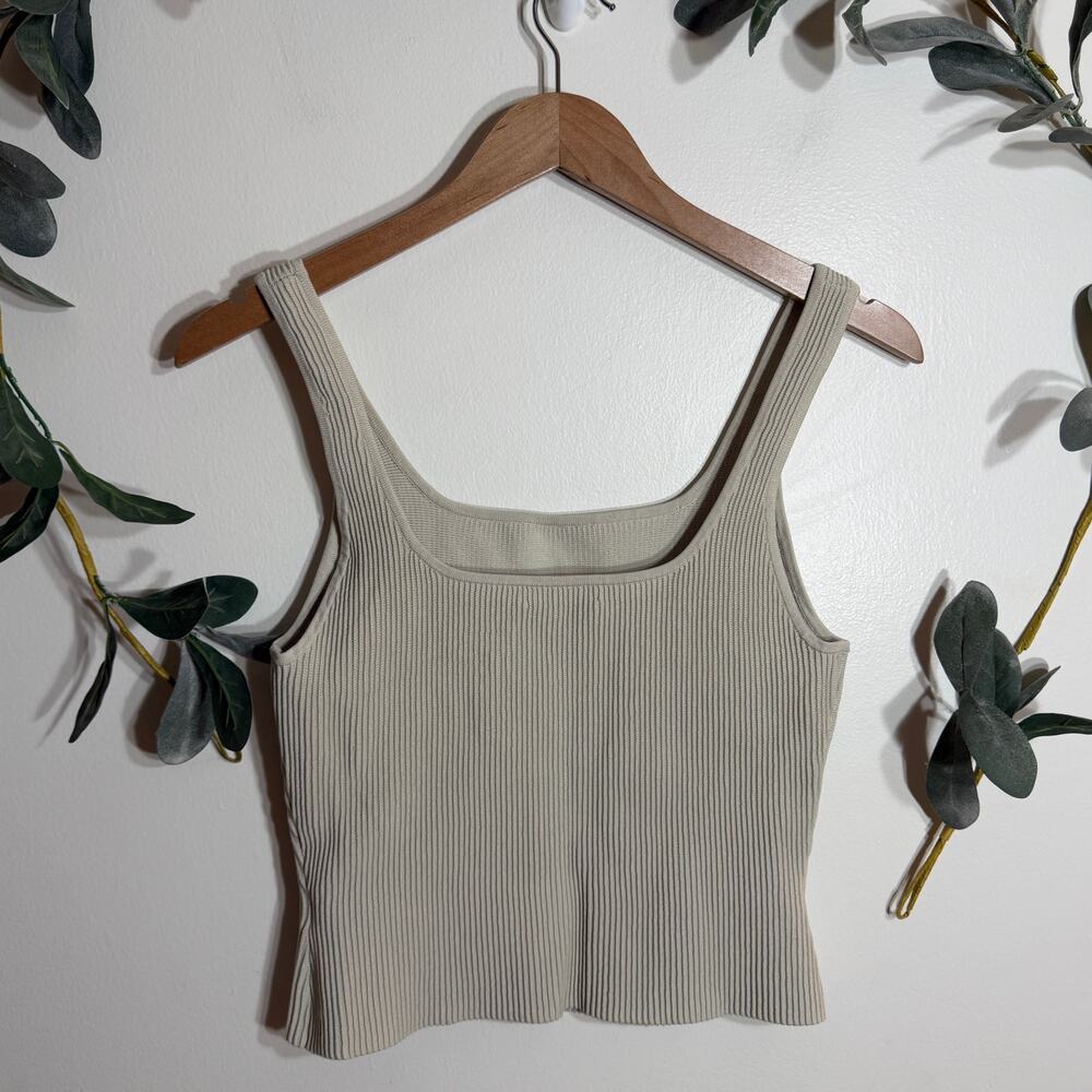 Babaton Taupe Ribbed Tank - Picture 4 of 4